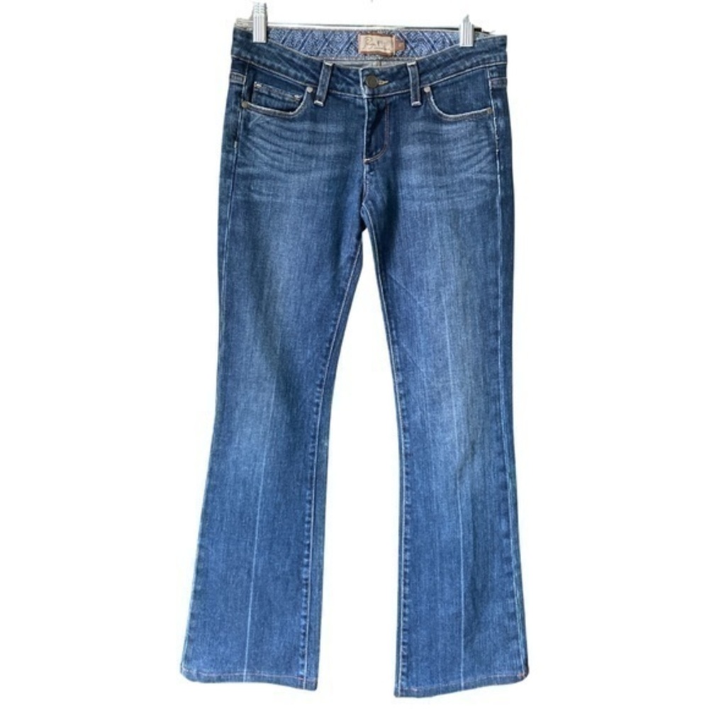 PAIGE LAUREL CANYON Blue Flare Jeans